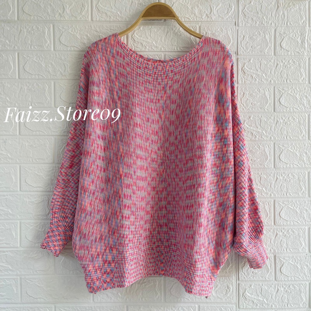 SWEATER RAJUT SHERLY ANGKASA MODEL KALONG BATWING LASPERAL