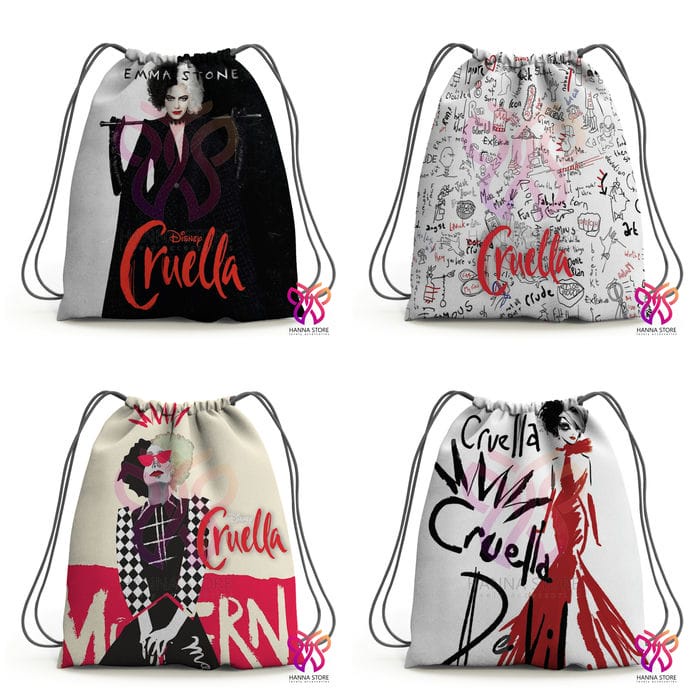 Tas Serut Ransel Sekolah Disney Cruella