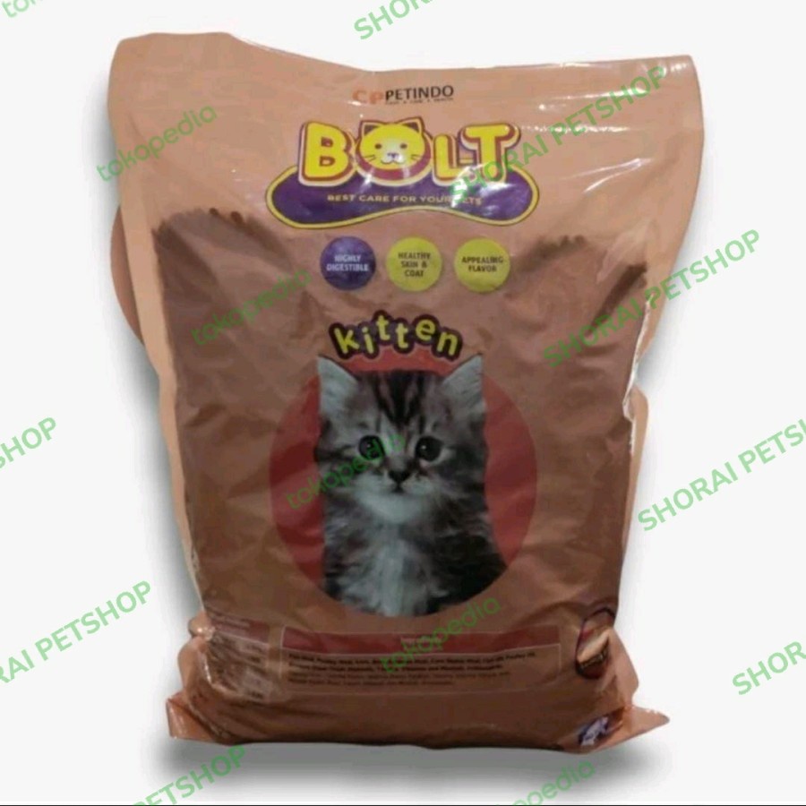 BOLT KITTEN 1KG - MAKANAN KUCING KERING