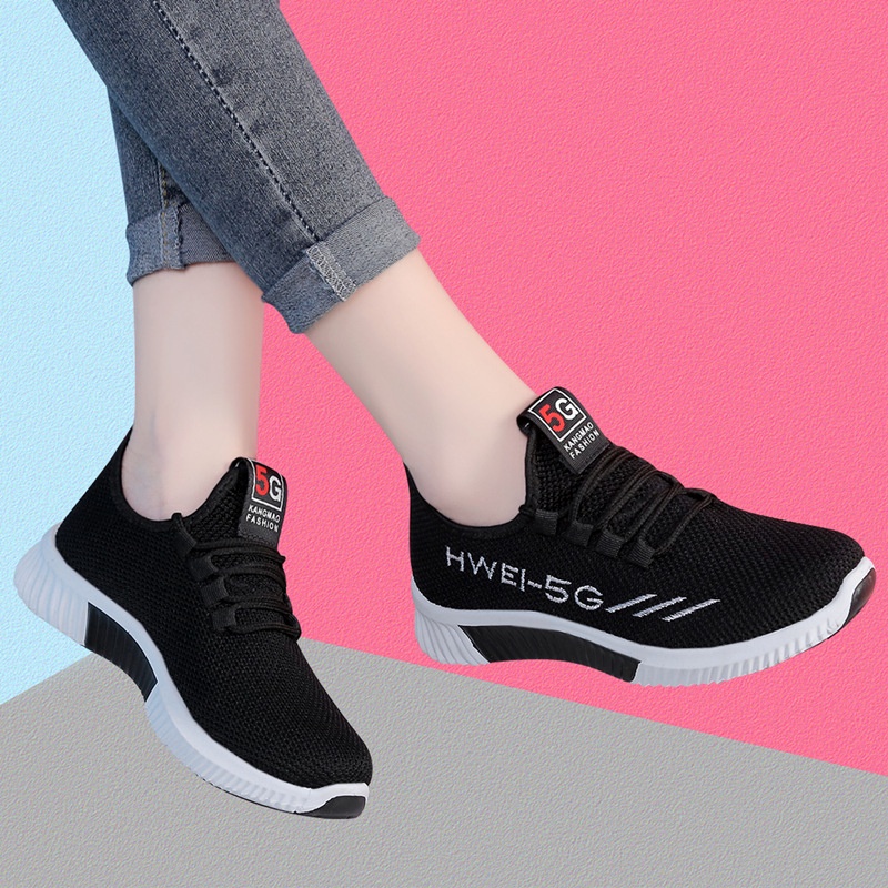 TOPGROSIR LV0102 SEPATU SNEAKERS WANITA IMPORT KEKINIAN SEPATU RAJUT WANITA MODEL TERBARU BAHAN SEPATU KANVAS WANITA