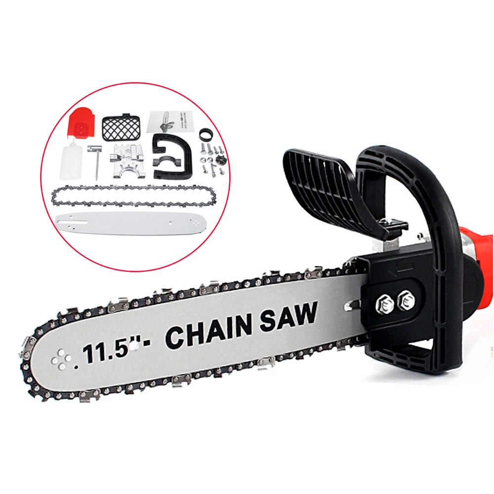 Adaptor Chain Saw Chainsaw Stand Gergaji Belah Potong Kayu 12 Untuk Mesin Gurinda Listrik Tangan 4 Inchi