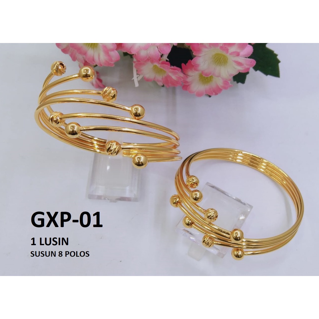 GELANG XP EMAS GOLD BOLA SUSUN TERMURAH / DUNIA GELANG TERBARU