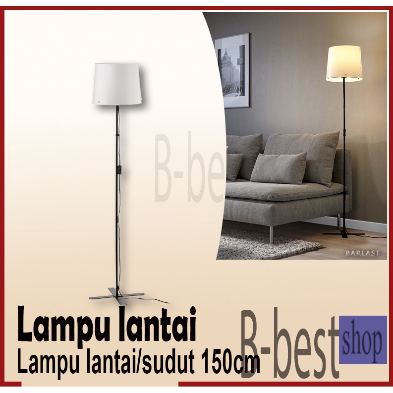 Lampu Lantai dekorasi ruangan / LAMPU HIAS Lampu Sudut ruangan batang hitam 150 cm