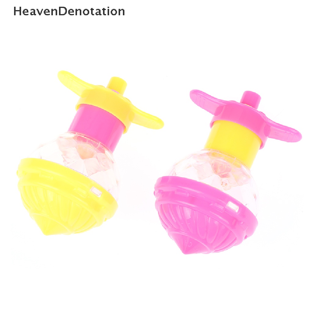 [HeavenDenotation] Anak-anak Spinning Top Gyro Lampu Kedip Berputar Top Mainan Rotag Warna-Warni Mainan HDV