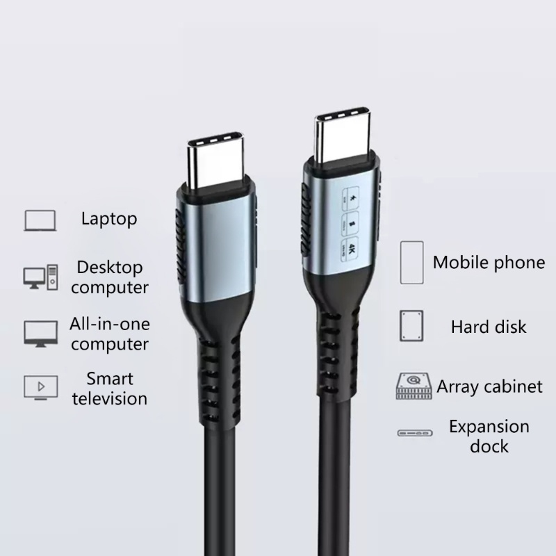 Btsg USB3.2 Gen2 20Gbps Tipe C Kabel Ke Type-C 3.2 Transfer Data USB C SSD Hard Disk