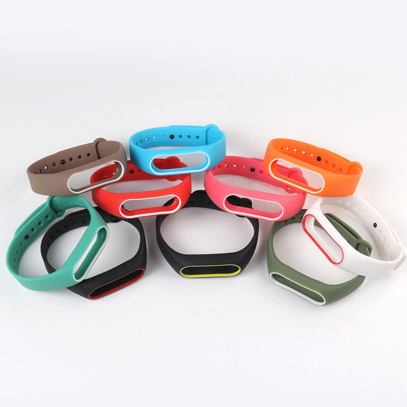 Gelang Tali Jam Tangan Silicon Wrist Strap Pengganti XIAOMI MI Band2/Hot Sale