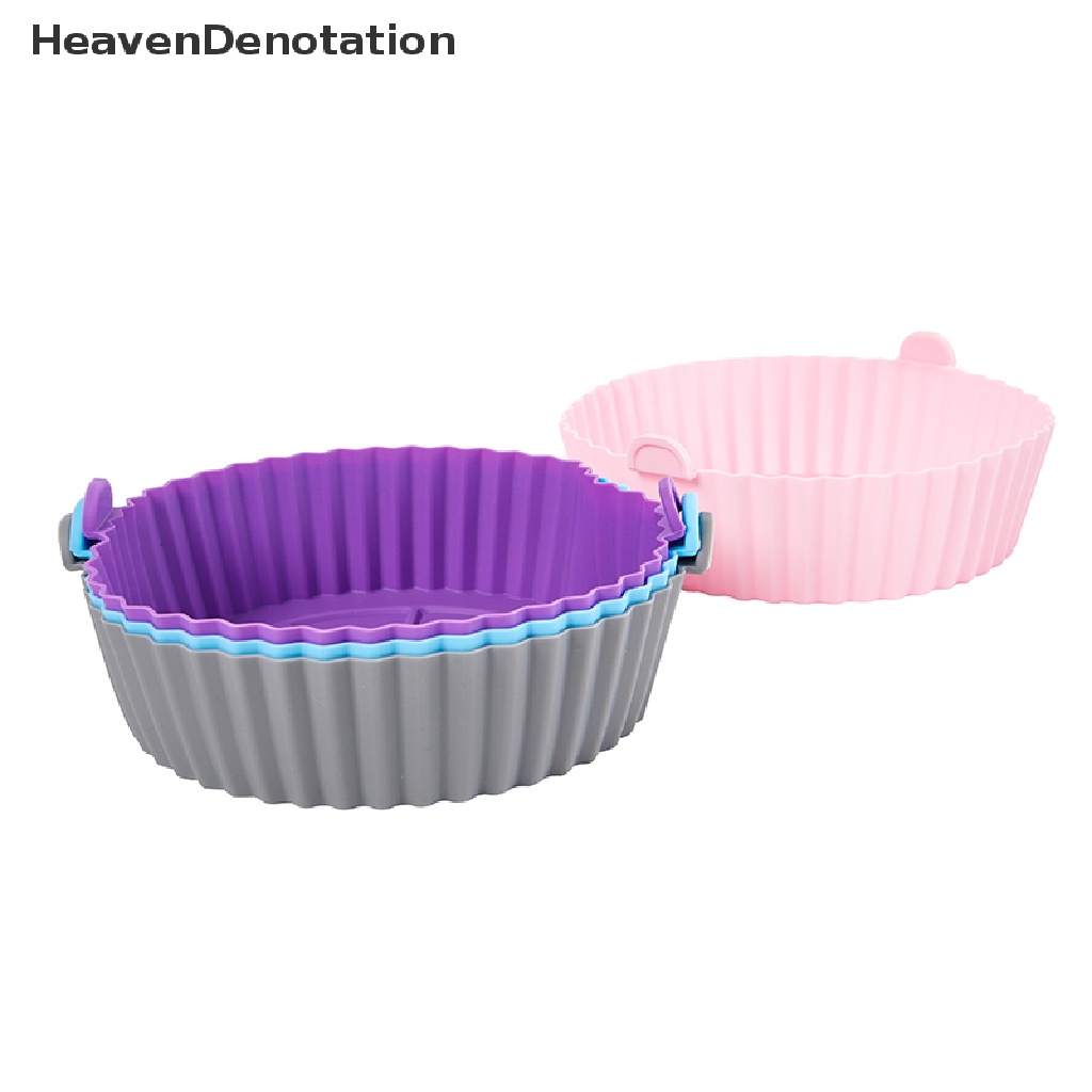 [HeavenDenotation] 16.5cm Air Fryer Silicone Pot Air Fryer Basket Liner Anti Lengket Oven Baking Tray HDV