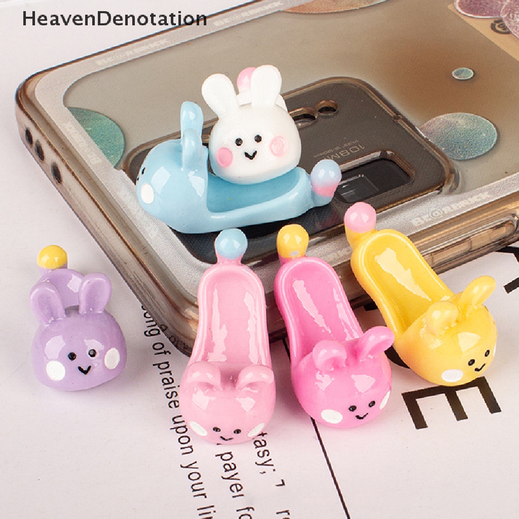 [HeavenDenotation] Aksesoris Dekorasi Rumah Boneka Model Sandal Mini Kartun Kelinci HDV