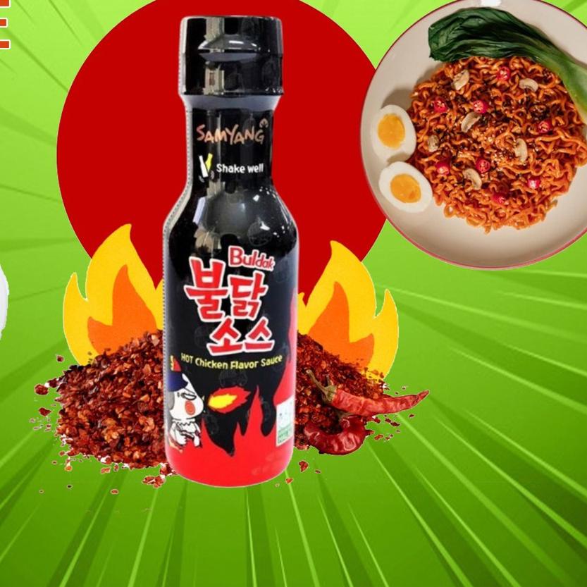 

❊ Saos Sauce Samyang Saus Samyang Logo Halal Hitam Original ➮