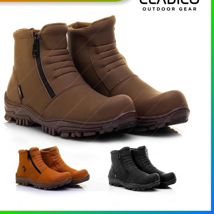 ♕ Sepatu Sefty Pria Ujung Besi Original | Septi kerja proyek | Septy murah | Safety tanpa tali Cladi