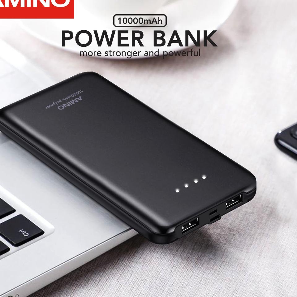 ♠ AMINO K888 PowerBank  mAh Dual USB Portable Power Bank  Quick Charge 2A ➫