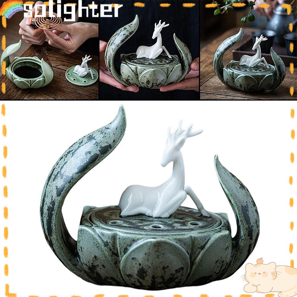 Solighter Incense Burner Meditasi Unik Dekorasi Rumah Tungku Aromaterapi