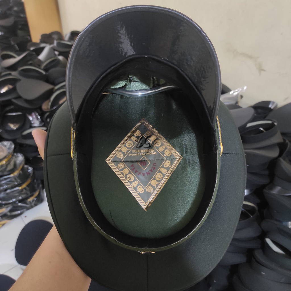 Topi Pet PAMEN TNI AD Perwira Menengah Angkatan Darat PDU PDH Utama Jaya Ciputat