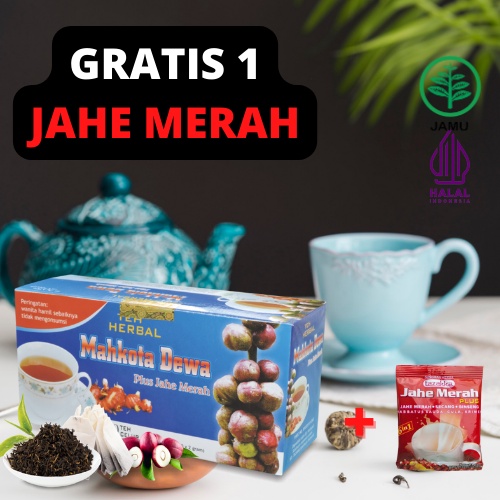 

TEH MAHKOTA DEWA TAZAKKA Obat Reumatik dan Asam Urat Teh Herbal Mahkota Dewa Tazakka isi 20 Kantung Teh Celup HALAL dan Sudah BPOM Jaminan ORIGINAL