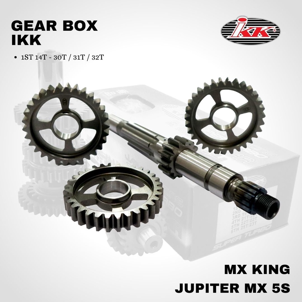 Gear box Rasio IKK jupiter mx new 5S MX KING 1ST 14 - 30 / 31 / 32