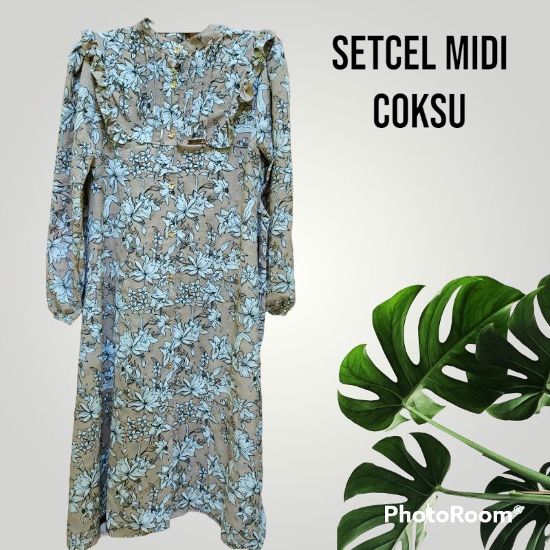 SETELAN CELANA MIDI CRINKLE