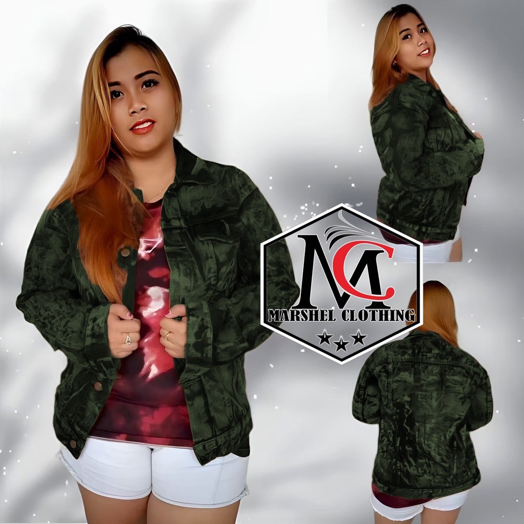 RCL - Jaket Jeans Wanita Oversize Sanwash Biru Muda Premium Quality Pria Wanita ML.L.XL.XXL