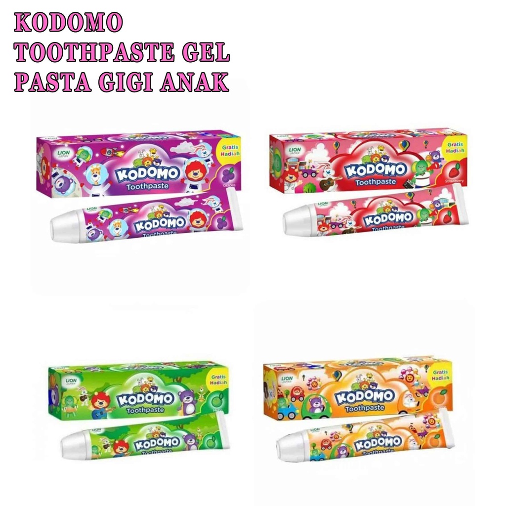Pasta Gigi Anak* Kodomo pasta gigi anak 45g dengan 4 farian