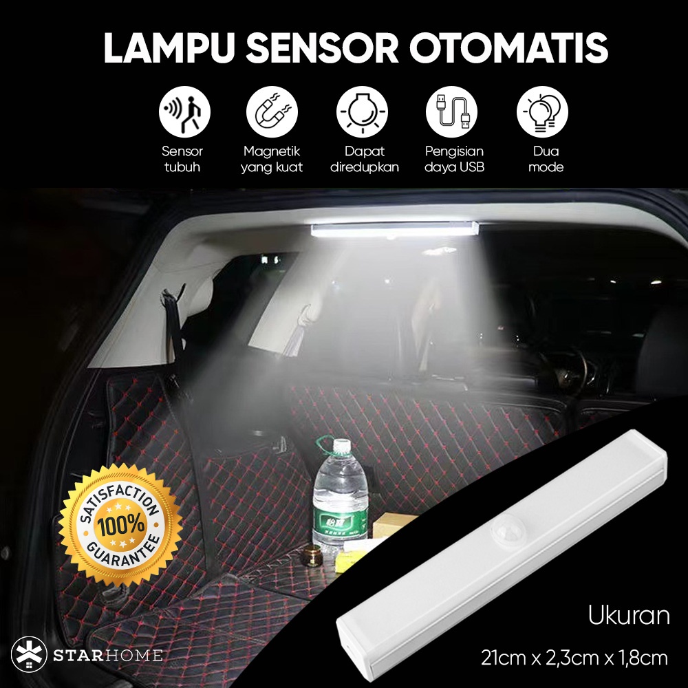 Lampu Lemari Otomatis Lampu Sensor Cahaya Lampu LED Magnetic Lampu Plaffond Mobil Lampu Baca