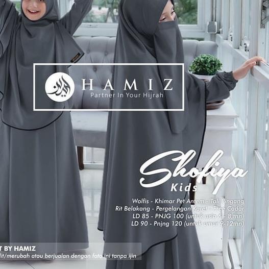 ✈ Gamis Anak Shofiya Kids Gamis Remaja Syar'i Wolfis Alandra Set Jilbab Dan Cadar Original Aiisha ♥
