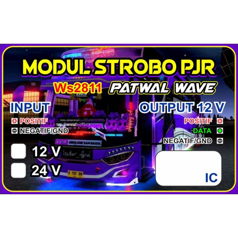 STROBO PJR PATWAL WAVE 12V/24V WS2811