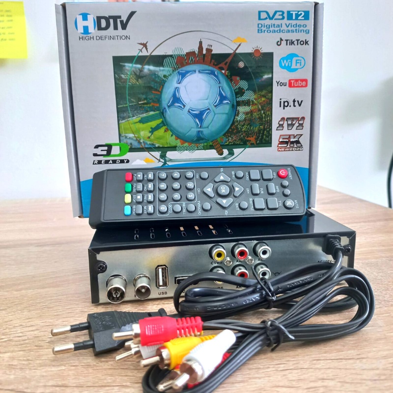 STB Set Top Box Penangkap Penguat Sinyal TV Digital Tabung Analog LED Full HD SNI Bergaransi Harga Murah Lengkap Untuk Semua TV Ke Digital Support WIFI Youtube TikTok  Set To Setop Box DVB T2