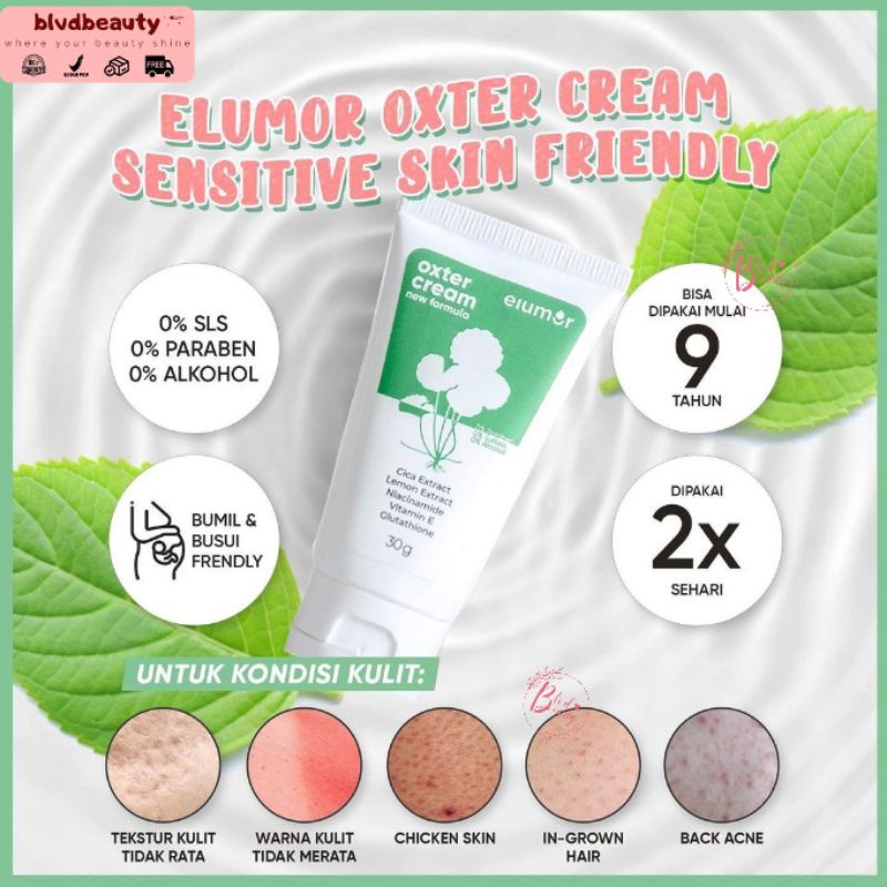 [BPOM] Elumor Oxter Cream New Formula Cream Pemutih Keti Lutut