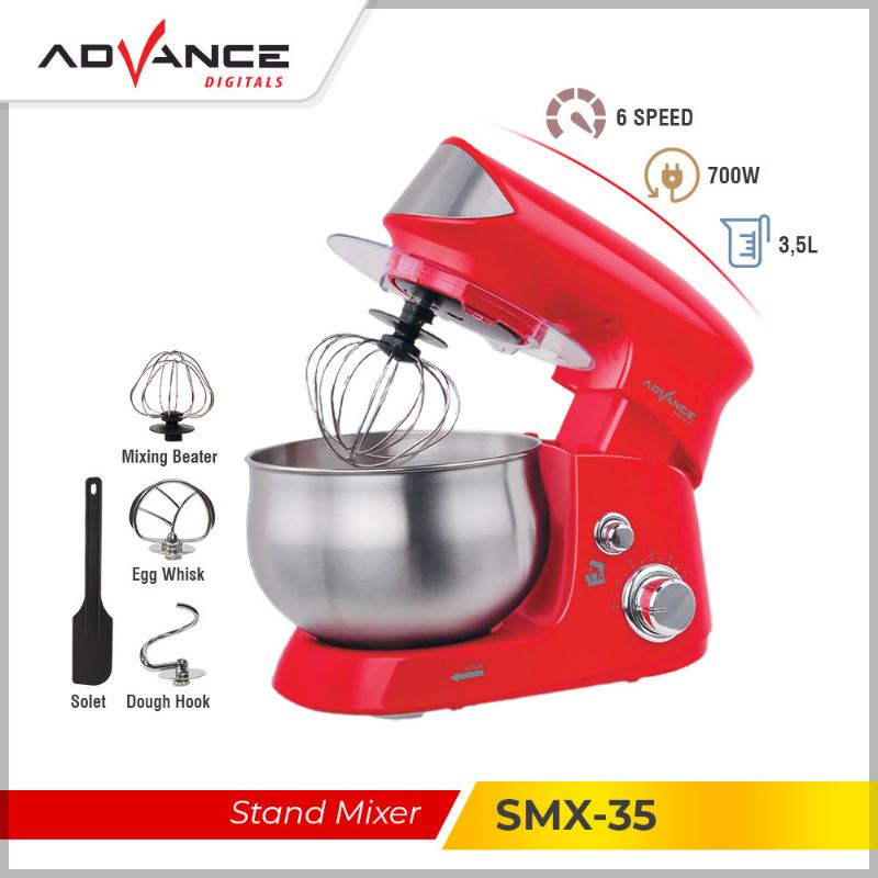 Advance Mixer Com 3.5 Liter Mangkok Stainless / Stand Mixer SMX 35