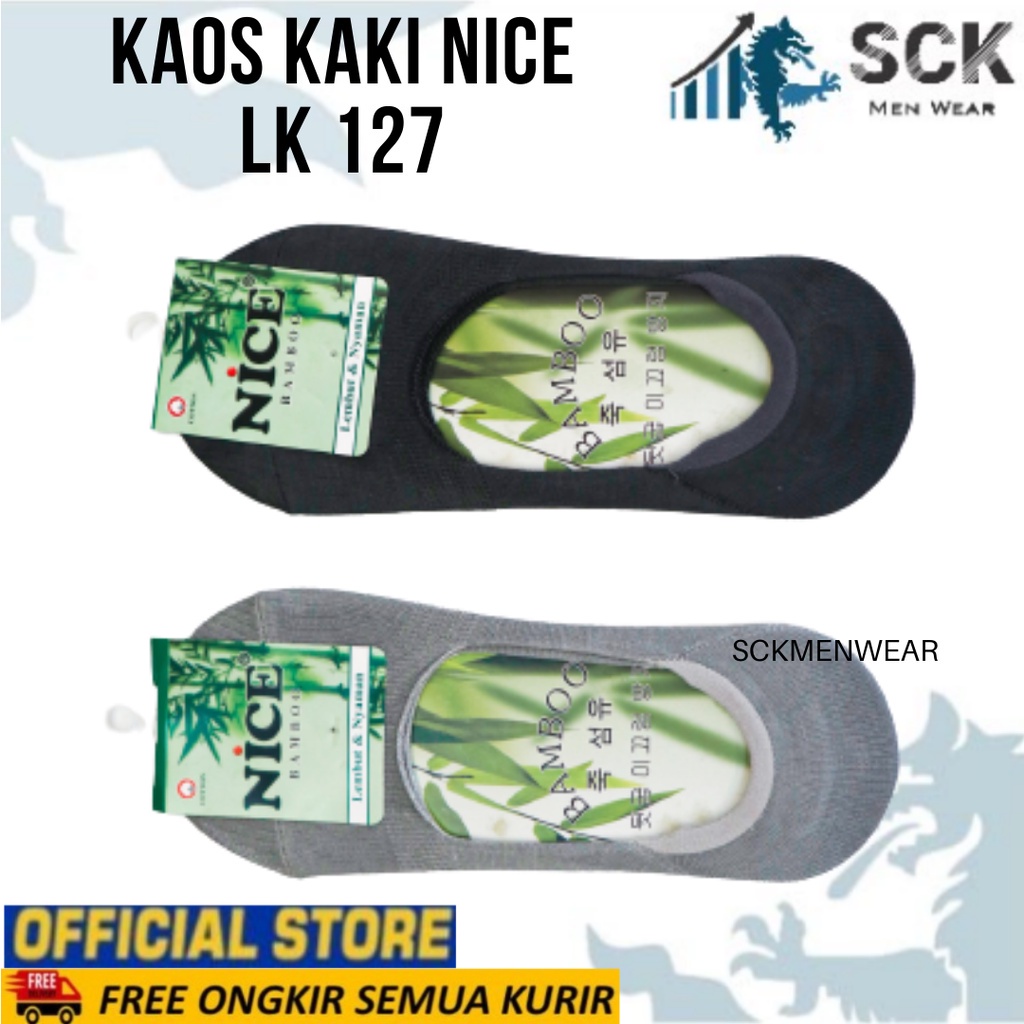 Kaos Kaki Wanita NICE 127 Polos Warna / Kaus Kaki Kebutuhan Wanita / Invisible Socks Bawah Mata Kaki Cewek - sckmenwear GROSIR