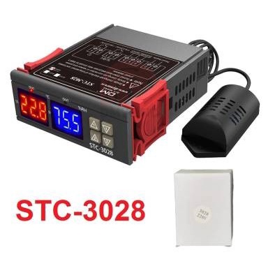 Thermostat Hygrostat Digital STC-3028 STC-1000 atur Suhu Kelembaban - STC-3028