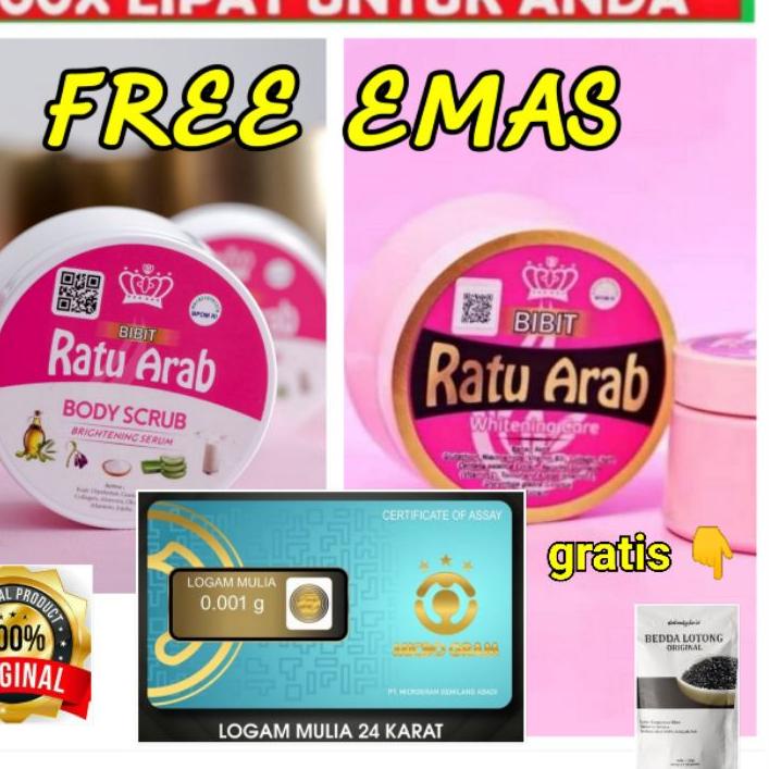 ➦ FREE EMAS / ORIGINAL ID RESMI ✓ KEMASAN BARU BIBIT RATU ARAB ORIGINAL  ►