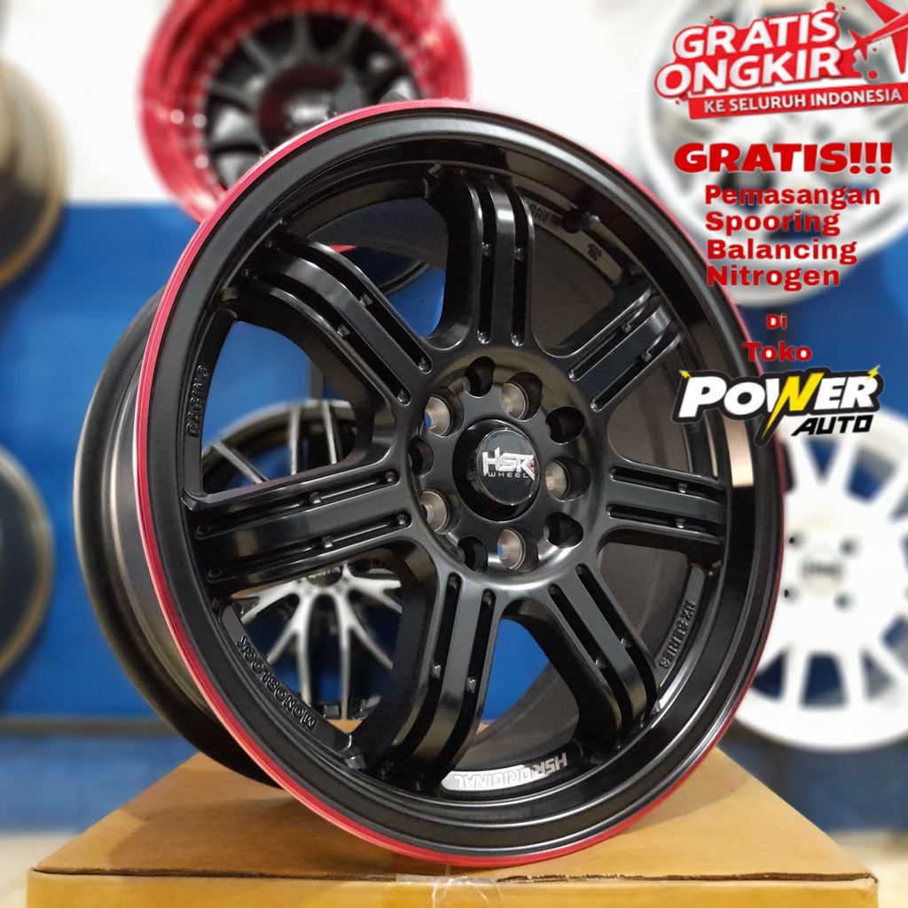 VELG MOBIL MURAH R16 HOLE 5 INNOVA, GRAND MAX, SIENTA, PELEK RACING HSR SIAK SMB RL