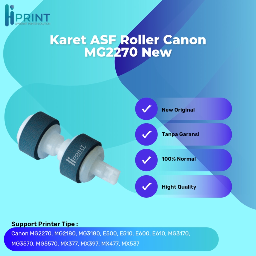 Karet ASF Roller Canon E410 E460 mg2570 Karet Penarik Kertas E460 mg2570 mg2270 New