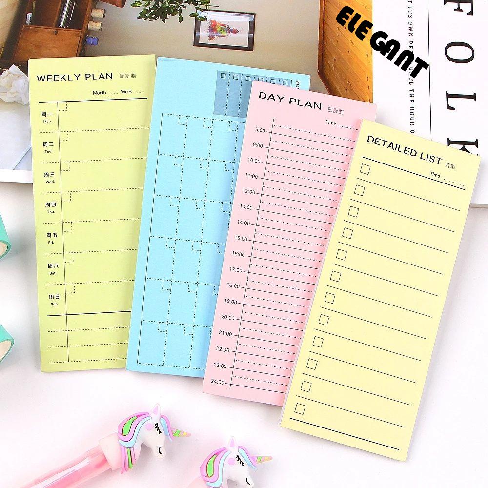 [Elegan] Notapad Kecil Harian Mingguan Portable Copybook Alat Tulis Plan List Cek List