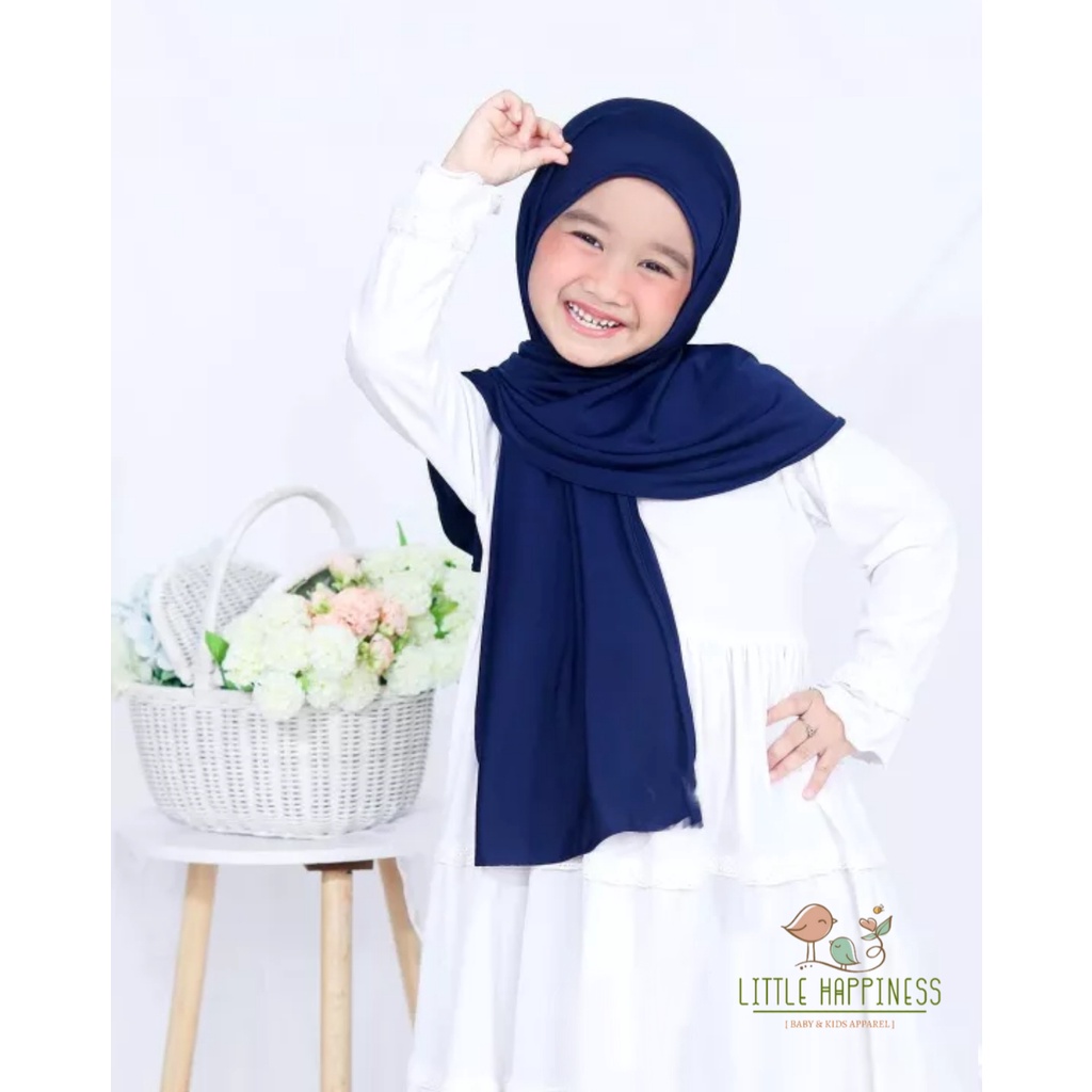 Pashmina Instan Anak Bahan Jersey Premium Usia 3 - 10 Tahun / JILBAB INSTAN ANAK