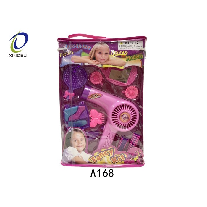 MAINAN ANAK SALON BEAUTY HAIR DRYER BATERE AKSESORIS IMPORT KADO CEWEK