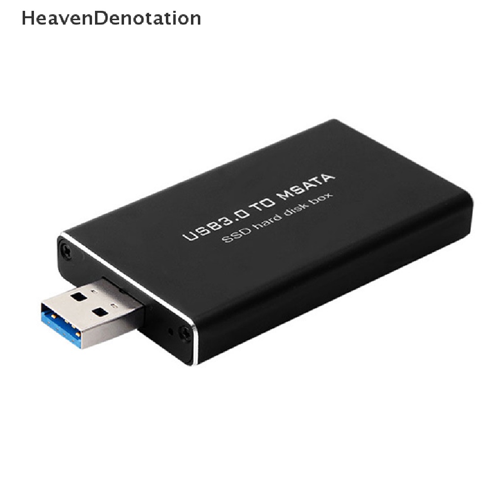 [HeavenDenotation] Msata Ke SSD solid state USB3.0 Case Hard Disk Adapter HDD Eksternal Handphone Box HDV