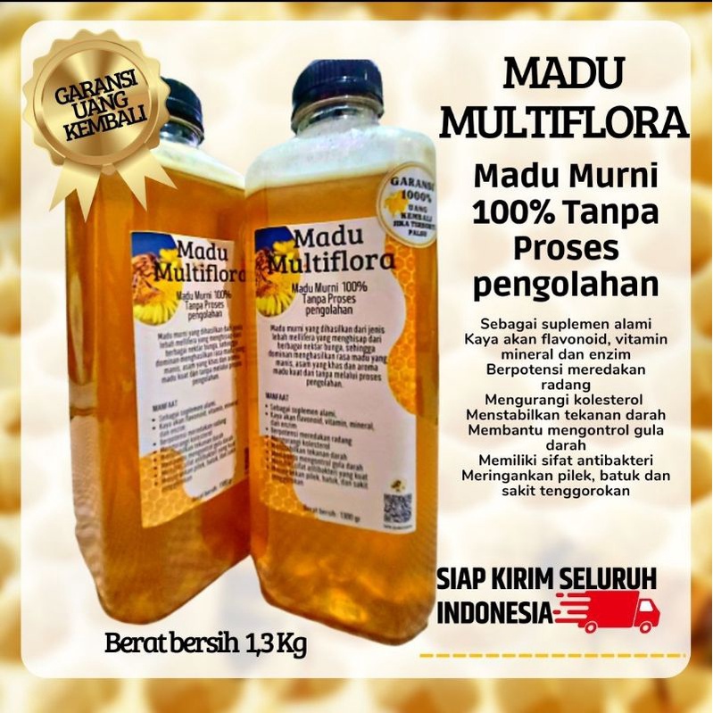 

MADU MURNI 100% TANPA PROSES PENGOLAHAN/CAMPURAN 1,3 KG