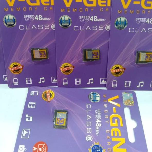 Banyak Stock Memory V-Gen 4GB Original SD Card V-Gen 4GB Memory Card V-gen 4GB