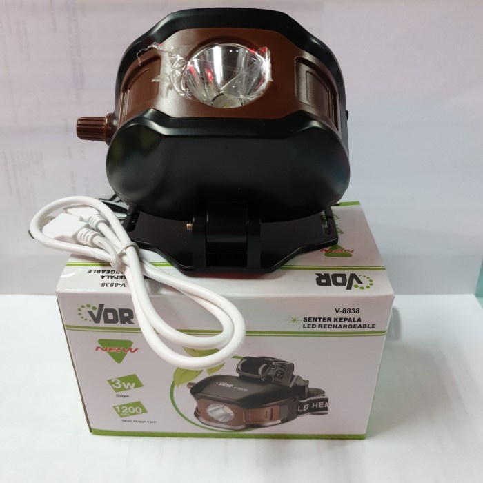 Lampu Senter Kepala Vdr V-8838 3W Led