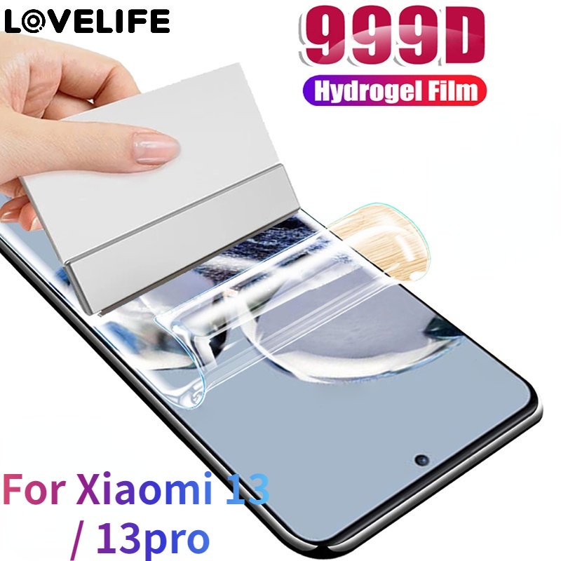 XIAOMI Ultra-clear Screen Soft Film Anti-fingerprint Water Condensation Film Transparan Handphone Tempered Film Cakupan Penuh Pelindung Belakang Film Untuk Xiaomi13 /13pro