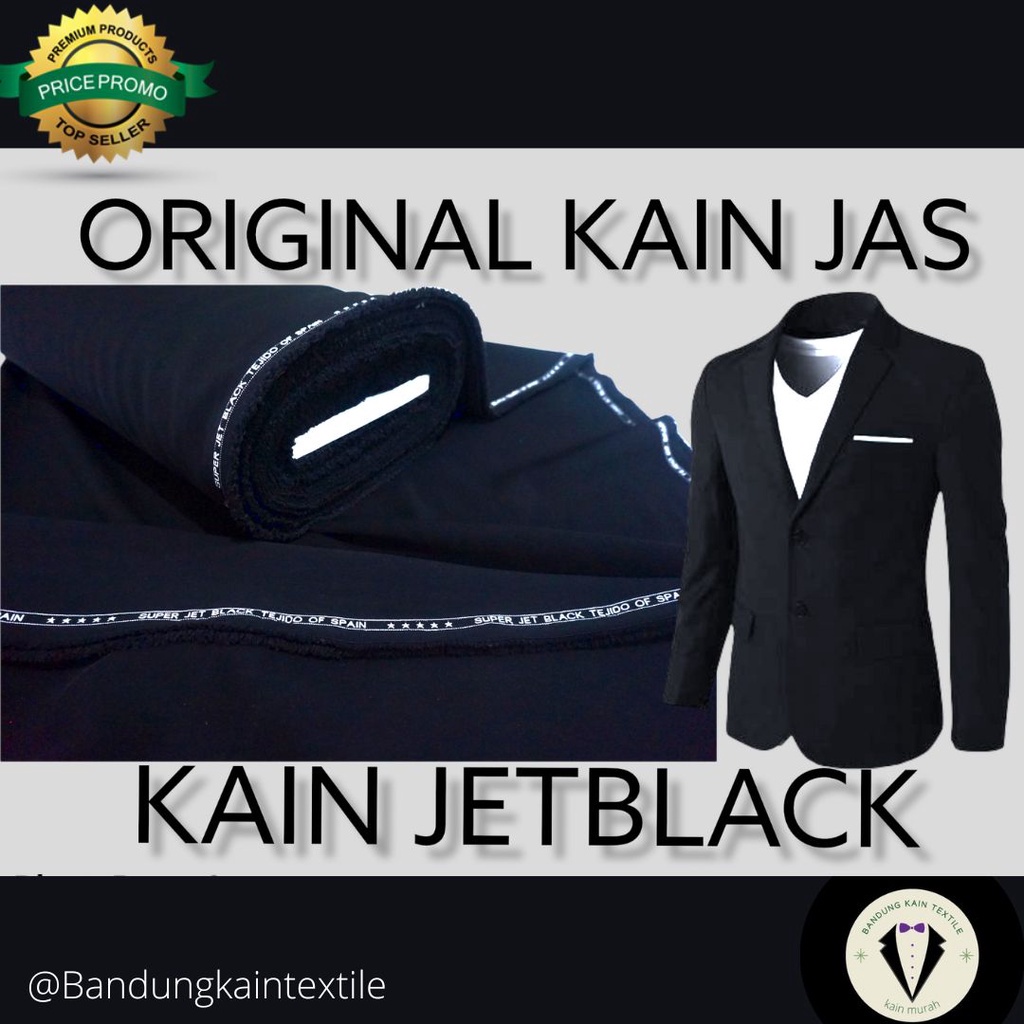 "DEWAKAIN " KAIN SUPER JETBLACK/KAIN JETBLACK/BAHAN JETBLACK/JETBLACK PREMIUM
