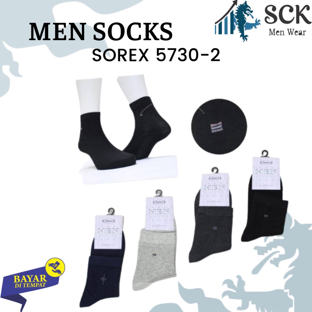 Kaos Kaki Pria SOREX 5730 / Kaos kaki Pria dewasa pendek premium quality Sport SOREX M 5730 - sckmenwear GROSIR