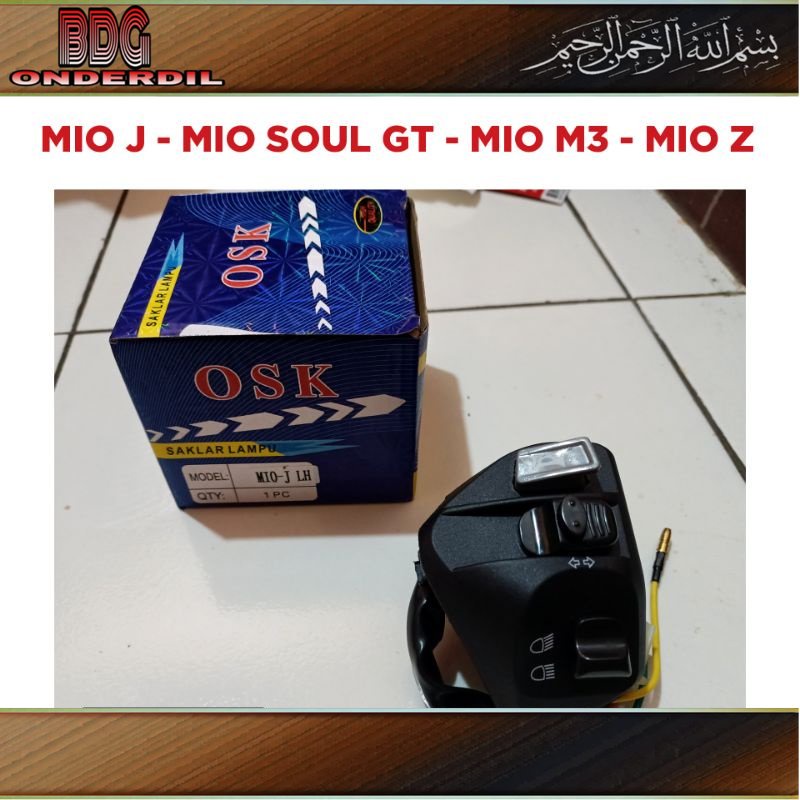 Saklar Kiri Mio J - Mio Soul GT - Mio M3 125 - Mio Z / Holder Tombol Set Lampu Sen Klakson OSK