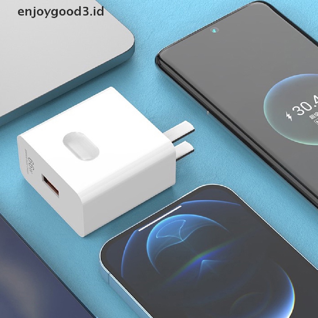 【 Rready Stock 】 Super Charger QC3.0 66W USB Charger Universal Phone Charger Plug Power Wall Travel Adapter For Huawei Mate 40 Pro HONOR V40 （ ID ）