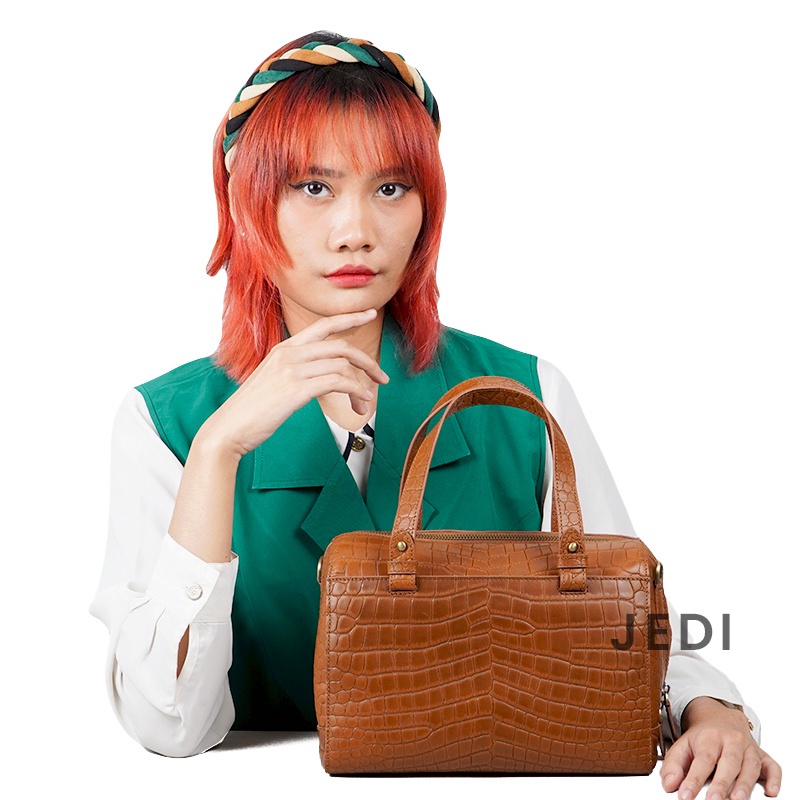Jedi Tas Selempang Wanita Kulit Sapi Tas Bahu Shoulder Bag Women Leather Sling Bag Cross Body Raissa