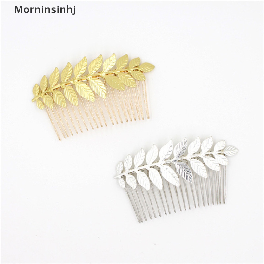 Mornin Hot Baru Wanita Lady Jepit Rambut Sisir Rambut Jepit Rambut Paduan Daun Elegan Headband id