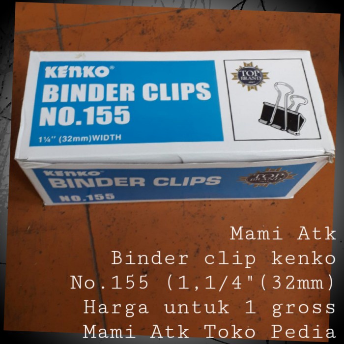 

Terlaris Binder Clip 155 Kenko.