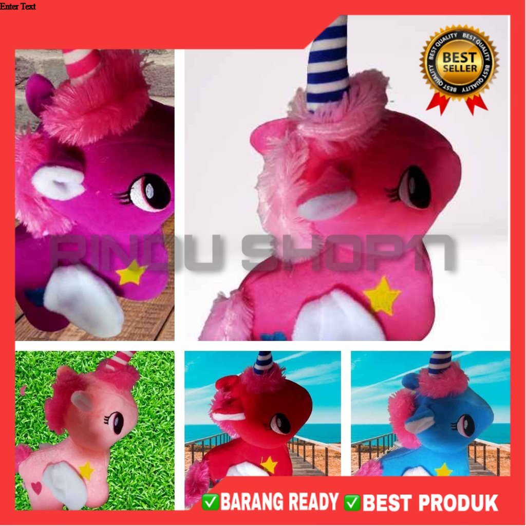 (RS)Boneka little pony UNICORN bertanduk tinggi +-35 cm label SNI BONEKA KUDA PONI