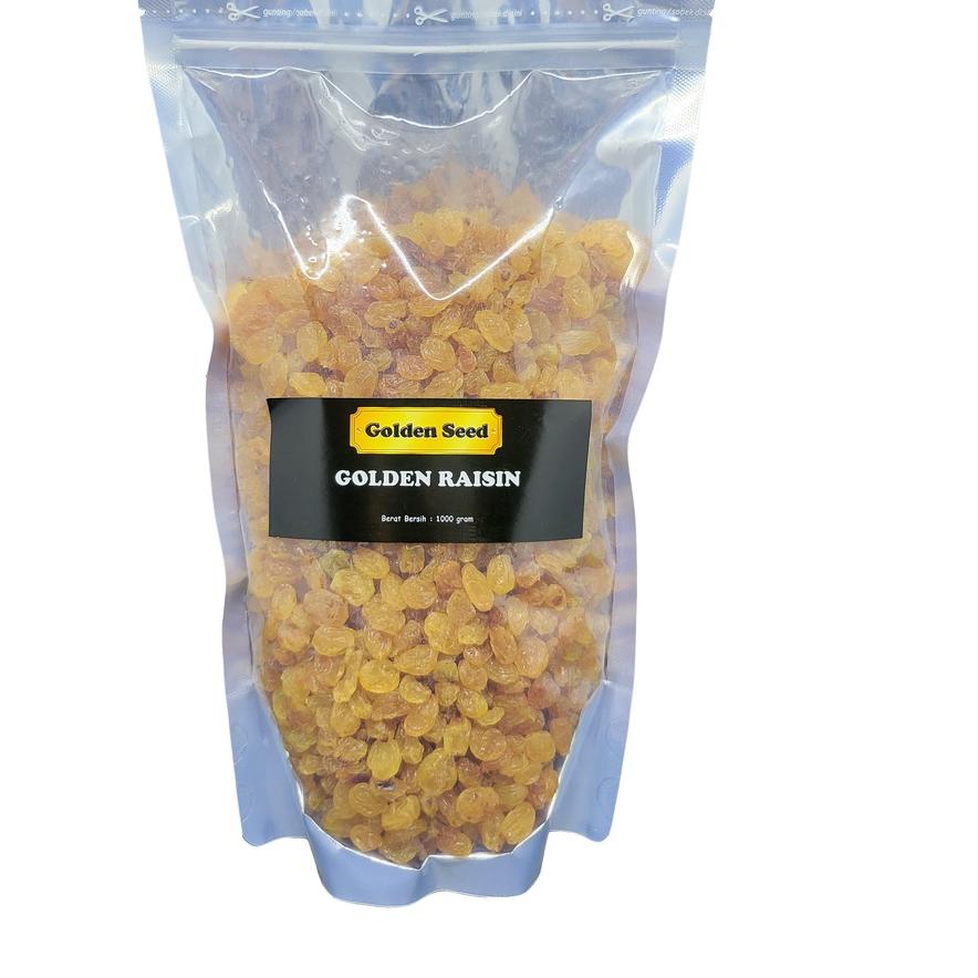 

☂ GOLDEN RAISIN 1 KG UNSWEETENED PREMIUM - KISMIS KUNING 1000 GRAM ♙